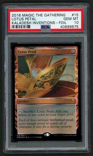 ***PSA 10 FOIL Lotus Petal Invention*** MTG Kaladesh Masterpiece Kid Icarus