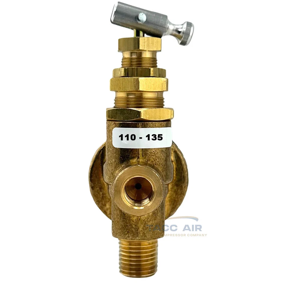 Válvula descargadora piloto de compresor de aire con silenciador ventilación Rolair 131B 110-135 PSI Foto 4 de 4