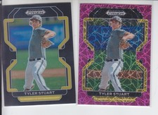 2 - 2022 Prizm Draft TYLER STUART Pink Velocity + Black Nationals PDP179