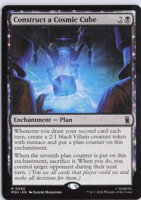Construct a Cosmic Cube 90 Rare Marvel Super Heroes Magic: The Gathering NM