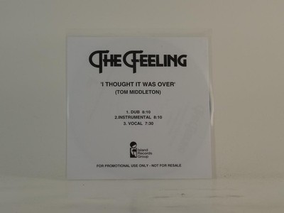 THE FEELING I THOUGHT IT WAS OVER (E24) 3 Track Promo CD Single including White 