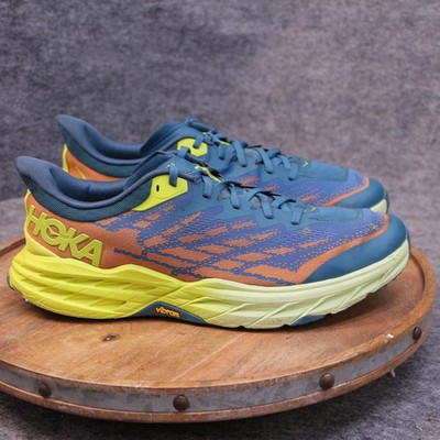 Hoka One One Speedgoat 5 Men Size 12 D Blue Coral/Evening Primrose Running Shoes