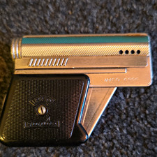 IMCO 6900 Metal Lighter Black Grip -Blue Accent Immaculate/fully Working