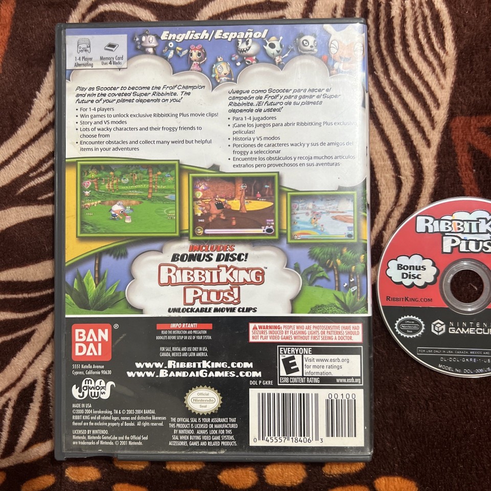 Ribbit King Sur GameCube - Complet Et Rare - Version PAL EUR - Jeu De Sport
