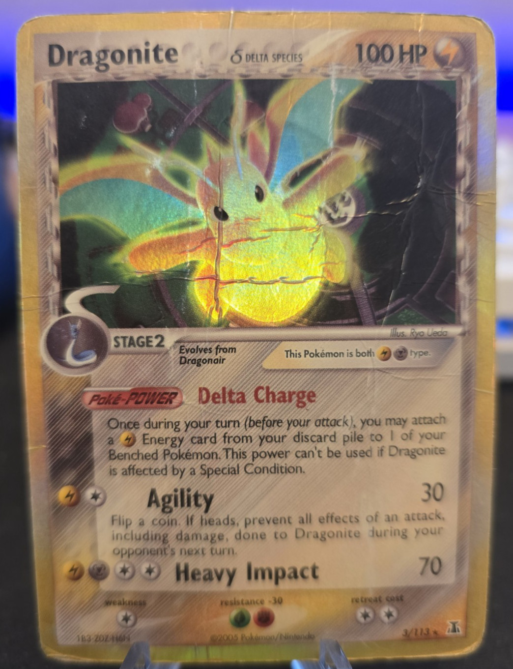 Dragonite (Delta Species) 3/113 Delta Species Holo Rare Pokemon TCG HP DMG