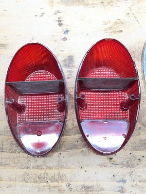 Volkswagen Hella Tail Light Lens & Bezel Set 62-67  SRBBL 360-2 Beetle Bug OEM