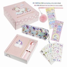 Unicorn Stationery Set Unicorn Notebook Pens Pencils Pencil Case Kids Girls