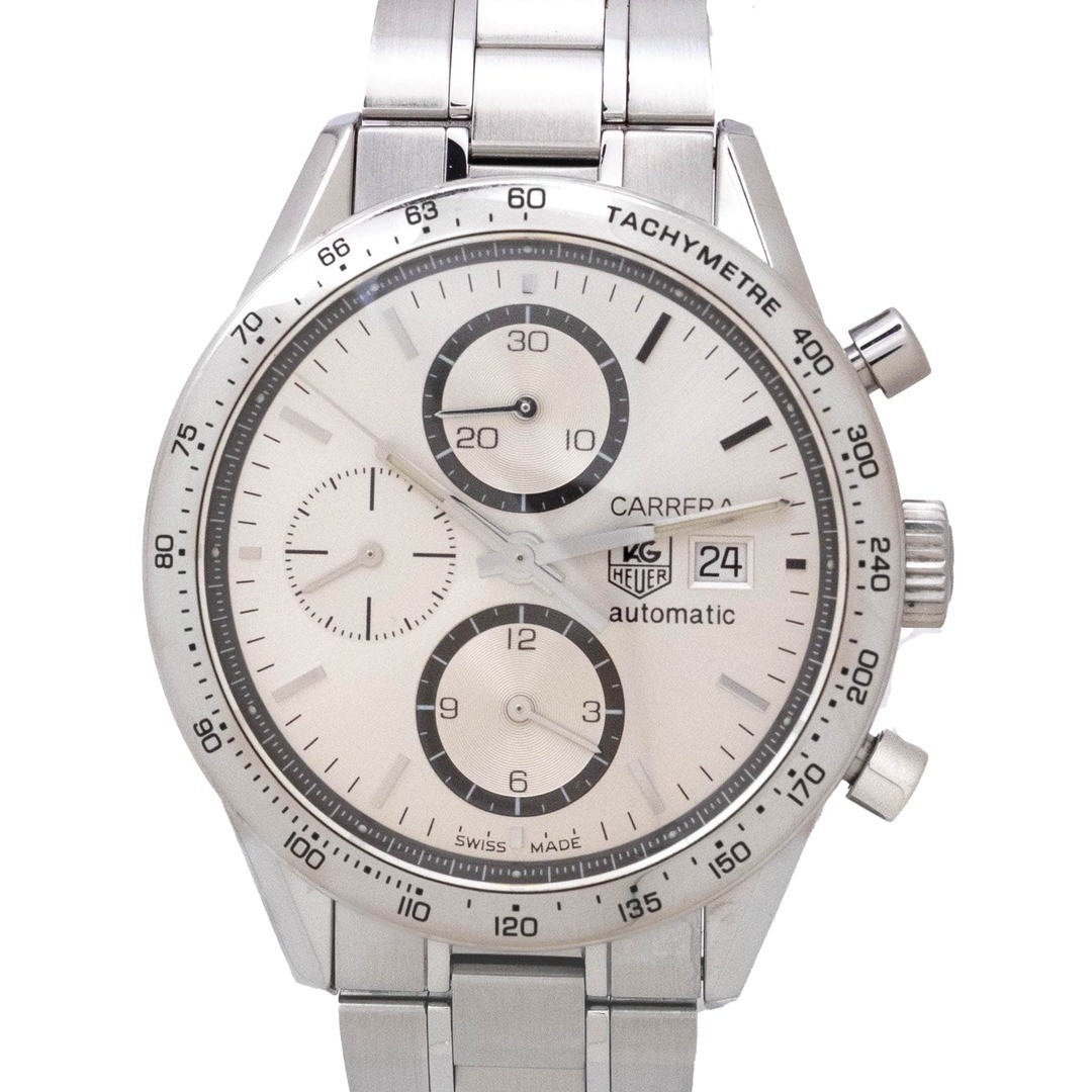 TAG Heuer Carrera CV2017 Automatic Silver Watch for Men & Women