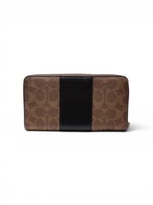 NWT Coach Long Zip Around Wallet CW947 In Signature Canvas With