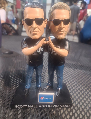 2020 Scott Hall Kevin Nash NWO Outsiders WWE Dual SGA Reading Bobblehead NIB