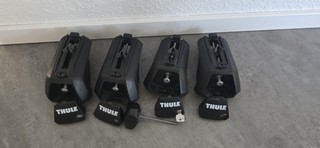 THULE Evo Raised Rail | 710410 | Fuß für Fahrzeuge | 4er Pack | SEHR GUT