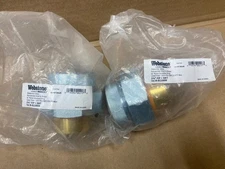 (2) Webstone Nibco Dielectric Union 1 1/2” FIP X SWT Galvanized Steel & Brass