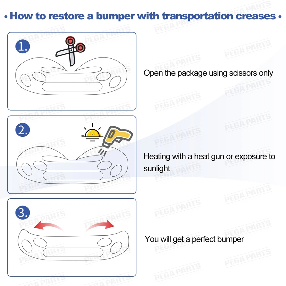 For 2016-2017 Honda Accord Front Bumper Grille Assembly w/o Parking Sensor Holes Foto 2 de 4