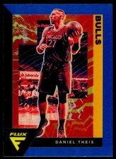 2020-21 Panini Flux Daniel Theis 29 Blue Cracked Ice Chicago Bulls