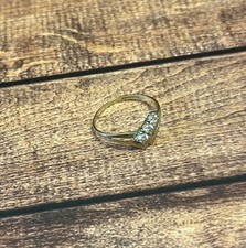 9ct Gold Ladies Ring Wedding Size M/N Gift Vintage Wishbone Band 9k 375