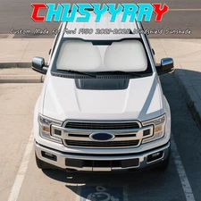 2025 Quick-Fold UV Heat-Blocking Windshield Sunshade Custom Made Sun Shade w/Bag