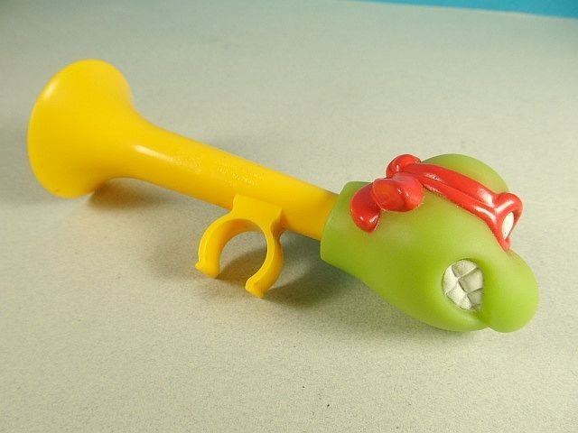 Burger King Kids Club Teenage Mutant Ninja Turtles Raphael Bike Horn 1993 New 6"