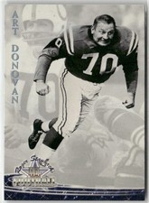 1994 TED WILLIAMS ROGER STAUBACH'S NFL #4 ART DONOVAN BALTIMORE COLTS