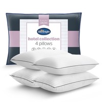 Silentnight Hotel Collection Luxury Pillows 4 Pack Premium Bed Quality Support
