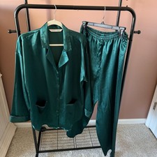 Vintage Victoria's Secret Heart Label Satin Pajama Set