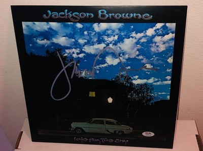 Jackson Browne Late For The Sky Signed Vinyl Record Album LP PSA 