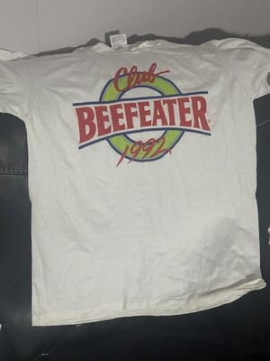 Vintage Club Beefeater Gin 1992 Single Stitch Made in USA T-Shirt, Size: L
