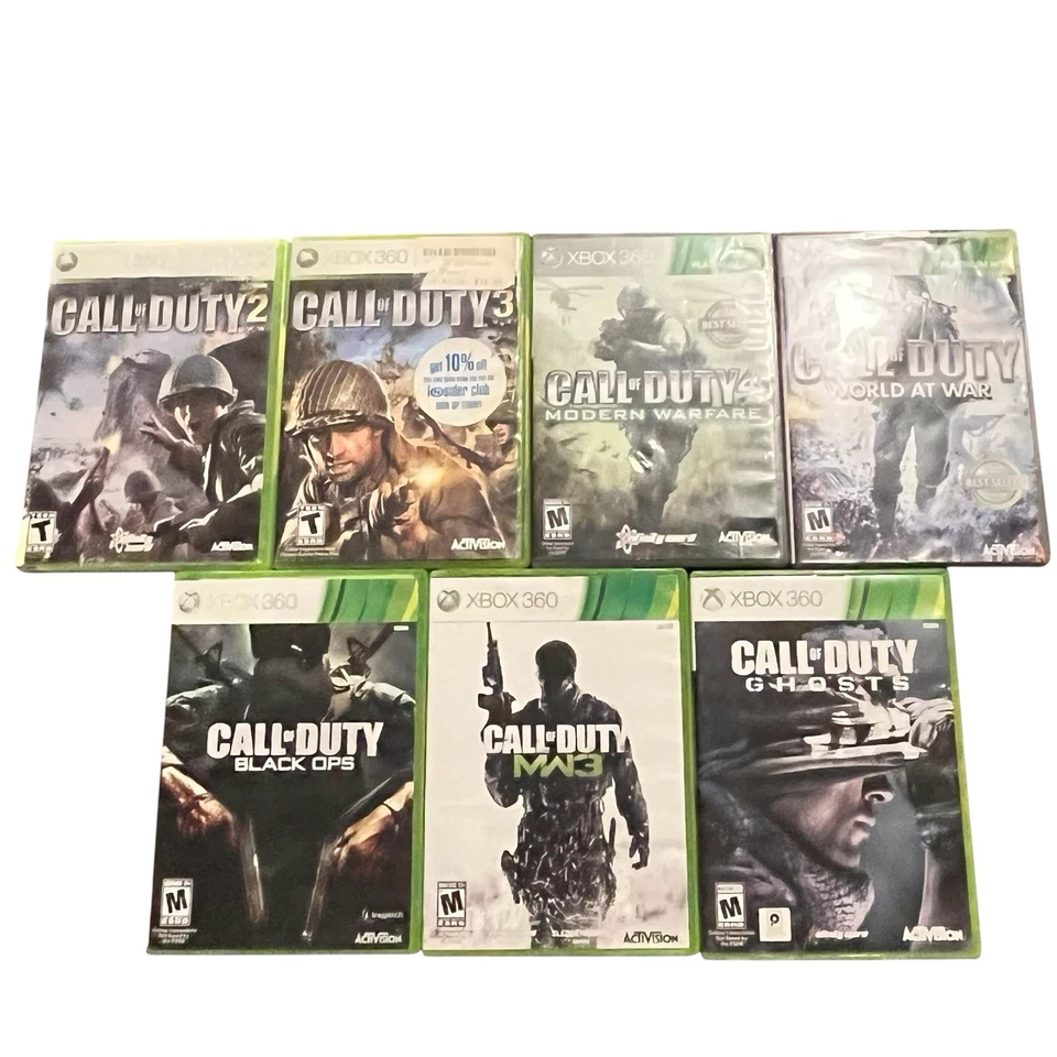 Call of Duty Xbox 360 Video Games Lot of 7 Tested See Descriptions - Image 2 of 4