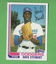 1982 TOPPS Baseball DAVE STEWART #213 Los Angeles DODGERS ROOKIE CARD RC NM/MT. rookie card picture