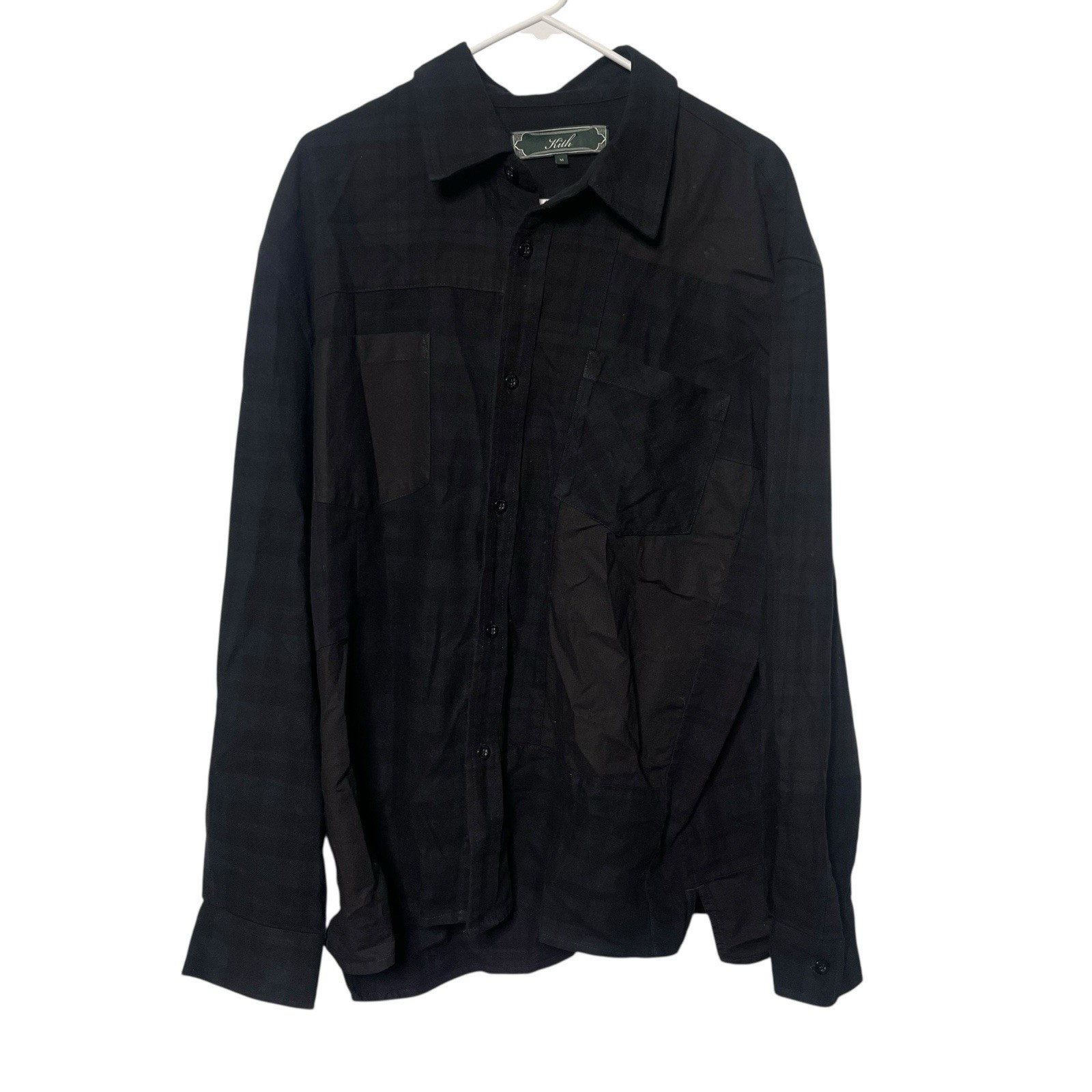 Kith Patchwork Jaydin Button Down Shirt Men’s M B… - image 1