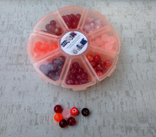 Mix Lot of 80 Glass Beads, 8 Styles  Colors for DIY Jewelry Making