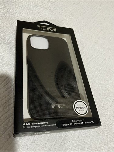 TUMI iPhone 15/ 14/ 13 MagSafe Embossed Ballistic Pattern Case Black sealed NWT - 第 3/8 張圖片
