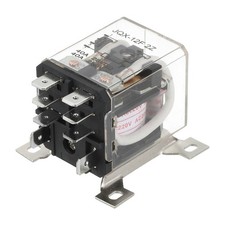 Relè Elettromagnetico AC220V 40A, Relè Alta Potenza DPDT 2NO 2NC Guida Din