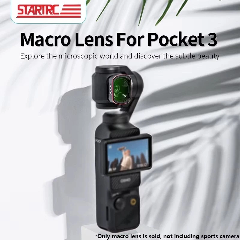 10X Macro Lens Filter for DJI Osmo Pocket 3 Magnetic Optical Glass Accessory - Image 3 of 4