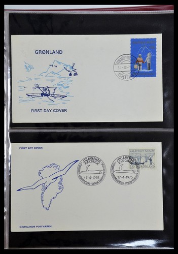 Lotto 34754 Collezione FDC Groenlandia 1959-2018! - Foto 8 di 10
