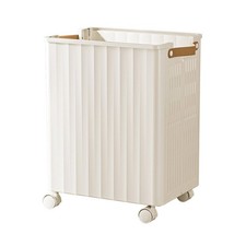 Cesto Portabiancheria con Ruote Design Ventilato per Bagno, Palestra Domestica