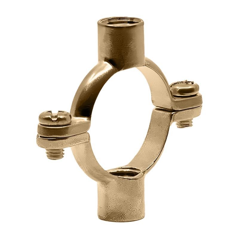 Bag of 2 - 15mm Cast Brass Double Pipe Ring - FREE Next-Day Delivery