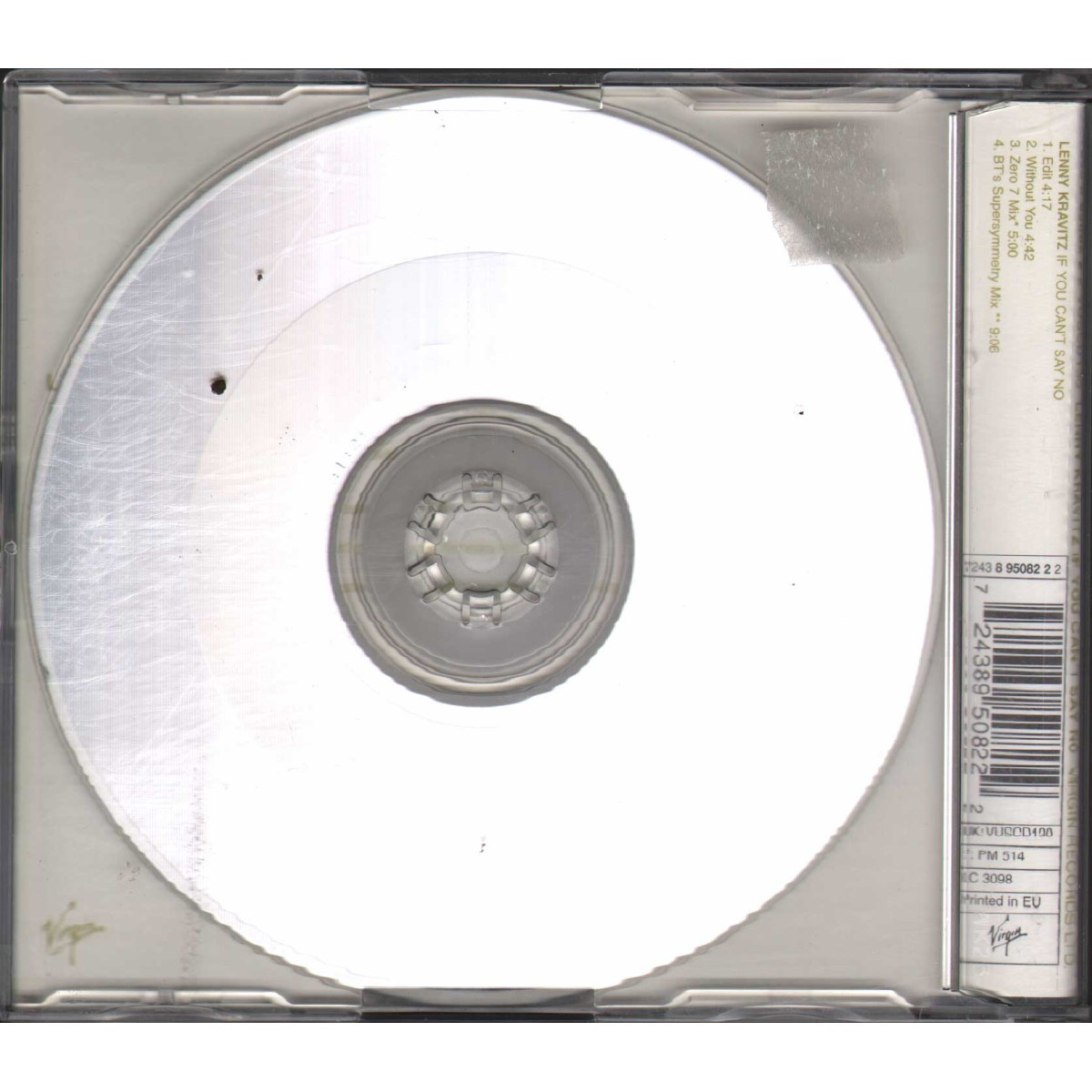 Lenny Kravitz CD'S Single If You Can't Say No Virgin