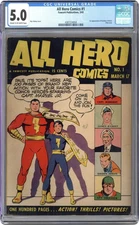 All Hero Comics #1 CGC 5.0 1943 4387224004