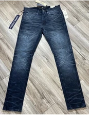 JORDAN CRAIG MENS JEANS DENIM SEAN FIT MEADOWLANDS MIDNIGHT DARK BLUE JS1220