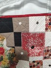 Handmade Colorful Quilted Wall hanging "Roses Are Red" 28.5" By 32" — photo 4