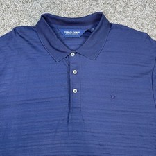 Polo Golf Ralph Lauren Polo Shirt Men  s XL Blue Striped Performance Golf Shirt