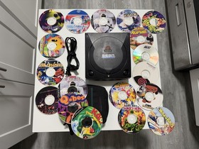 Sega Dreamcast Black Sports Console with Controllers And Games