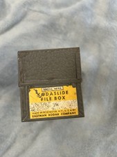 KODAK KODASLIDE 4 Dividers File Side Storage Box Metal