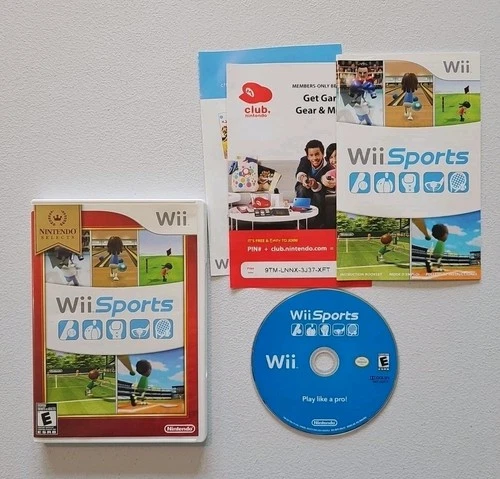 Wii Sports Nintendo Selects Edition w/ Hard Case Manual Inserts CIB | TESTED