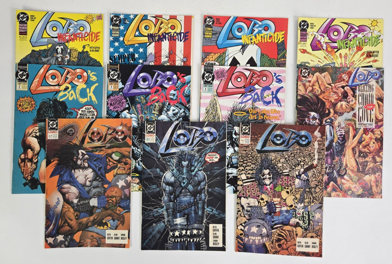 Lot of 11 Lobo Comics: Lobo, Lobo's Back, Blazing Chain of Love, Infanticide DC