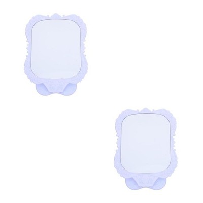 2 PCS Reisetischspiegel Klappbarer Kosmetikspiegel Faltbarer Kosmetischer