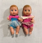 Vintage Mattel Barbie Baby Sitter Skipper Baby Krissy Dressed Dolls 1990