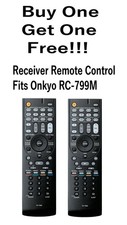 2-Pack Receiver Remote Control Fits Onkyo RC-799M HT-S5500 TX-SR313 TX-SR309 New