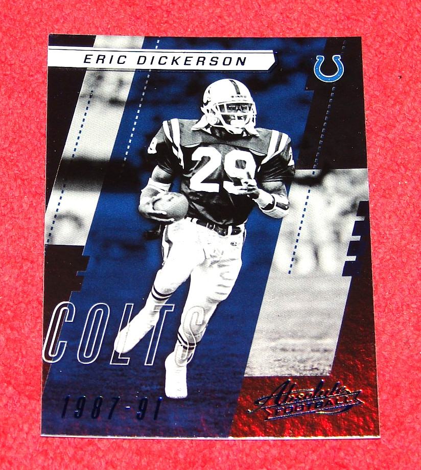 ERIC DICKERSON COLTS HOF 2017 ABSOLUTE SPECTRUM BLUE #138 (F1)