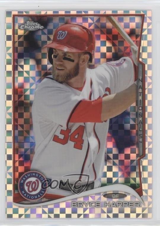 2014 Topps Chrome X-Fractor Bryce Harper #150 s1e
